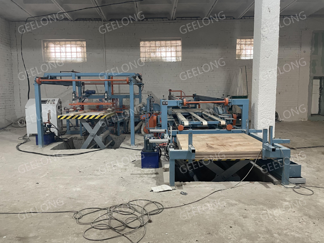 automatic plywood double sizer machine