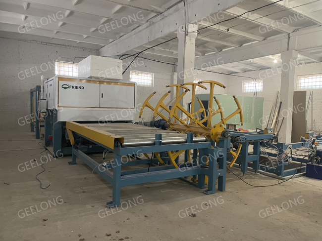 automatic plywood sanding line